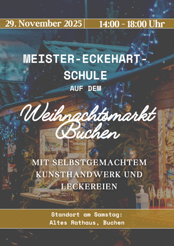 Flyer A4 Hochformat Weihnachtsmarkt Werbung Veranstaltung Weiß Gold Minimalistisch Klassisch