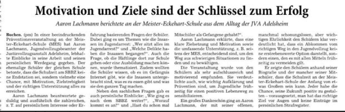 Zeitung Prävention