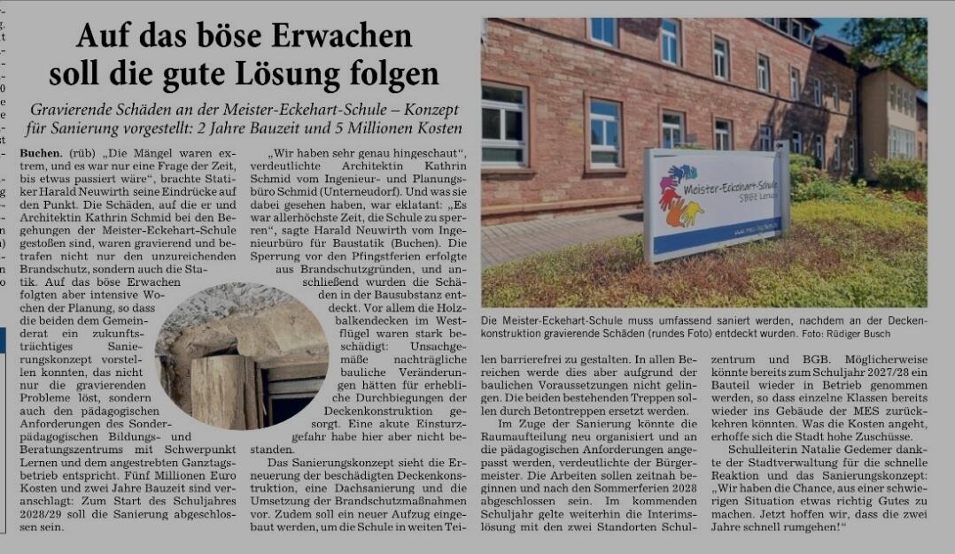 Zeitungsbericht